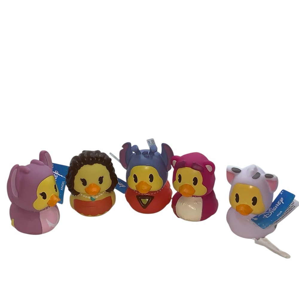Disney Tubbz Bath Ducks Lot of 5 | Angel, Moana, Experiment 626, Lotso, Pua - Picture 2 of 13